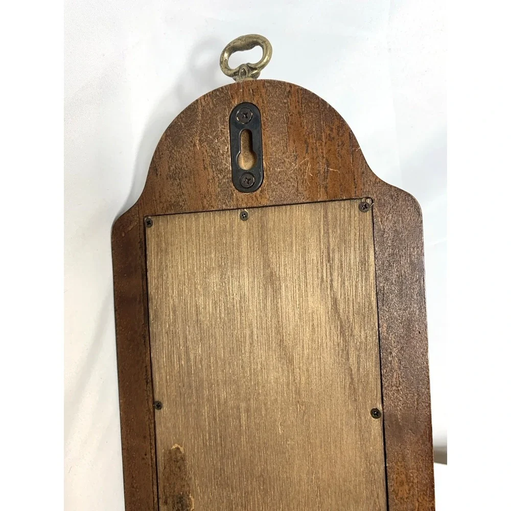 Bombay Company‎ Wood Wall Candle Sconce Mirrored Brass Vintage 80s